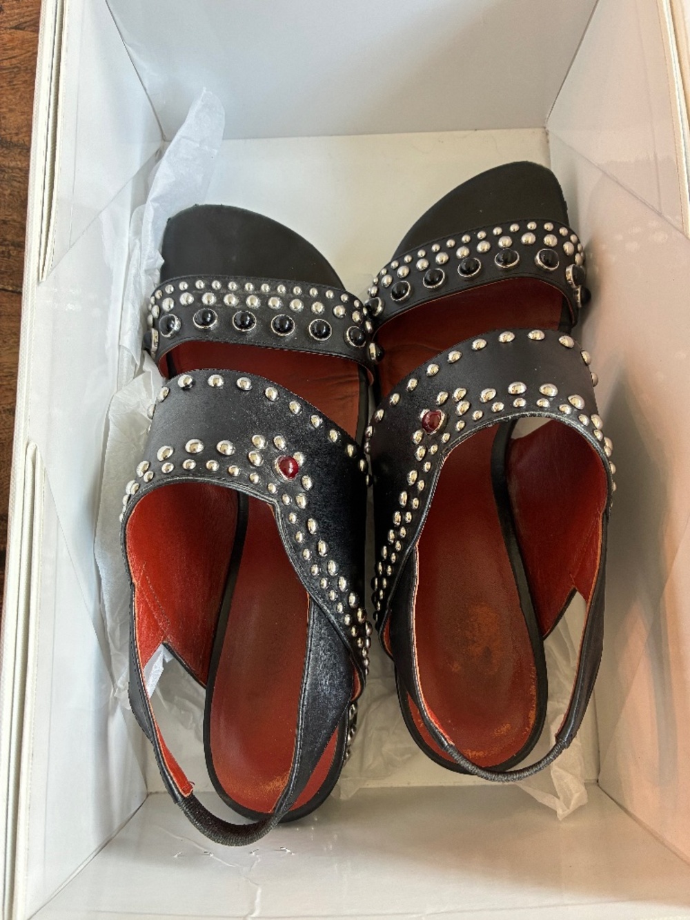 Phillip Lim Black Studded Sandals